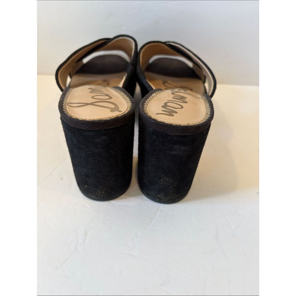 Sam Edelman Black Suede Crisscross Sandals - Picture 3 of 6